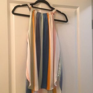 Loft striped colorful sleeveless top